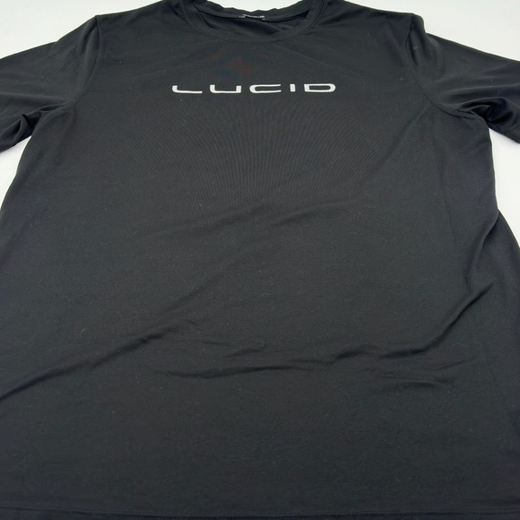 LUCID Motors Logo T-SHIRT Black XL Genuine Electric Car Stretch Fit - Picture 1 of 11